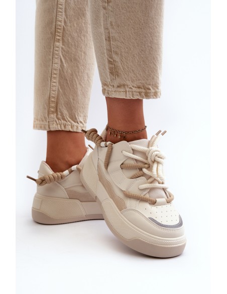 Women's Sports Shoes Sneakers Beige Phyrena