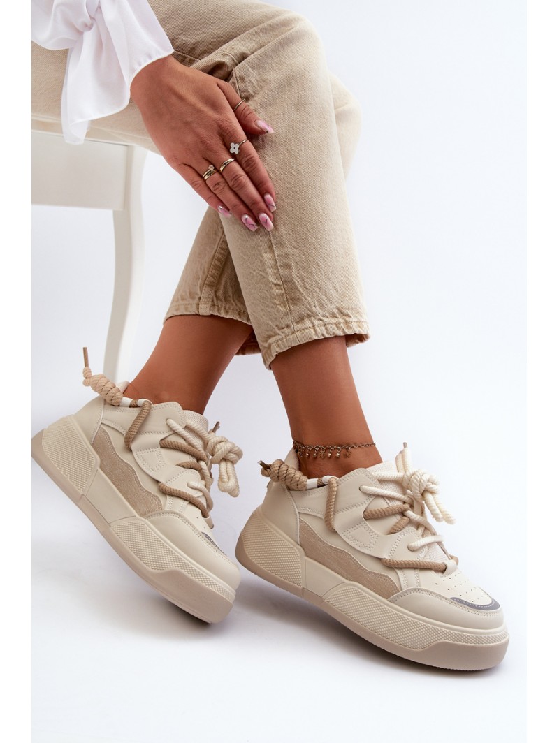 Women's Sports Shoes Sneakers Beige Phyrena