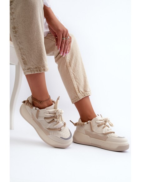 Women's Sports Shoes Sneakers Beige Phyrena