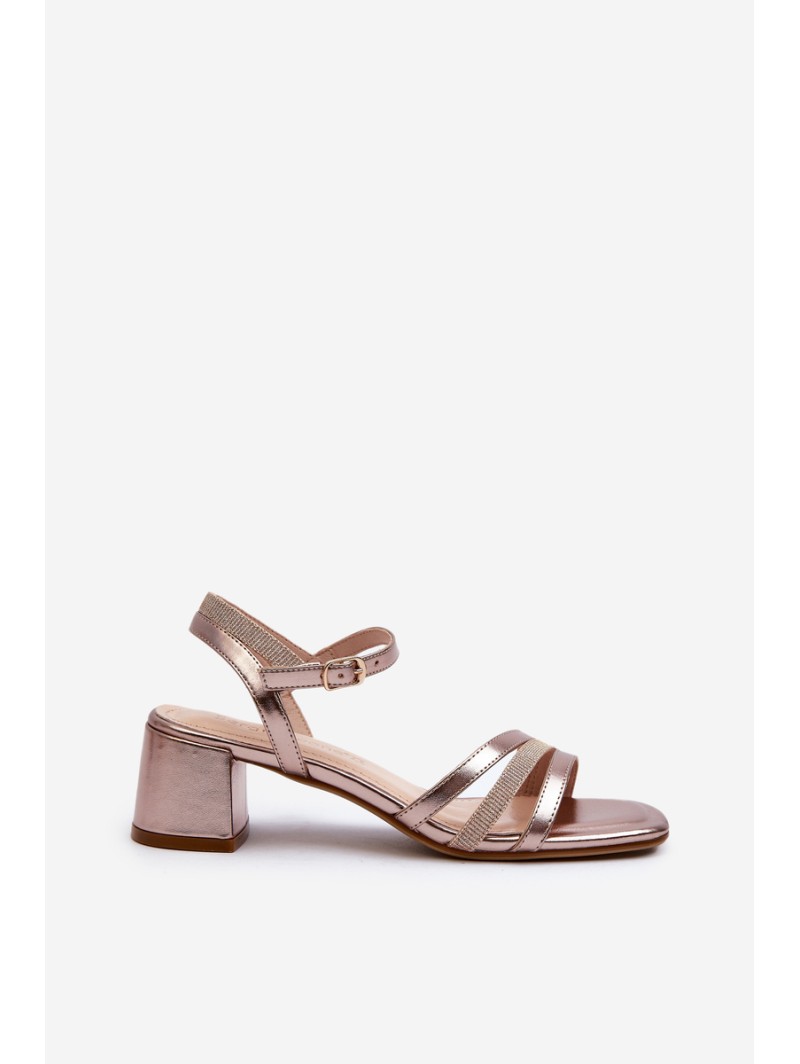 Women's Low Heel Sandals in Synthetic Leather Sergio Leone SK046 Silver