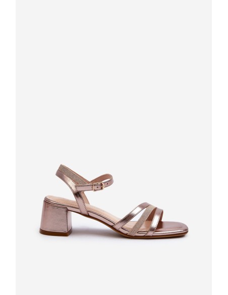 Women's Low Heel Sandals in Synthetic Leather Sergio Leone SK046 Silver