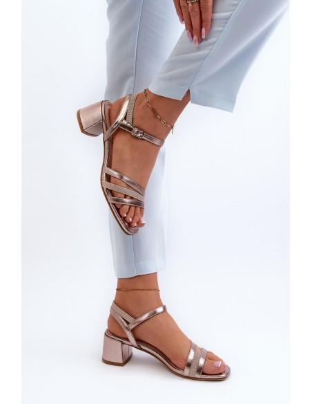 Women's Low Heel Sandals in Synthetic Leather Sergio Leone SK046 Silver