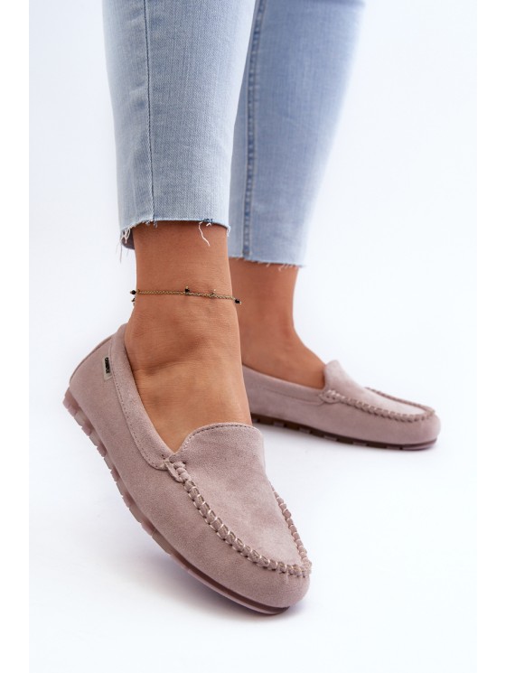 Women's Loafers in Purple Eco Suede Amrutia
