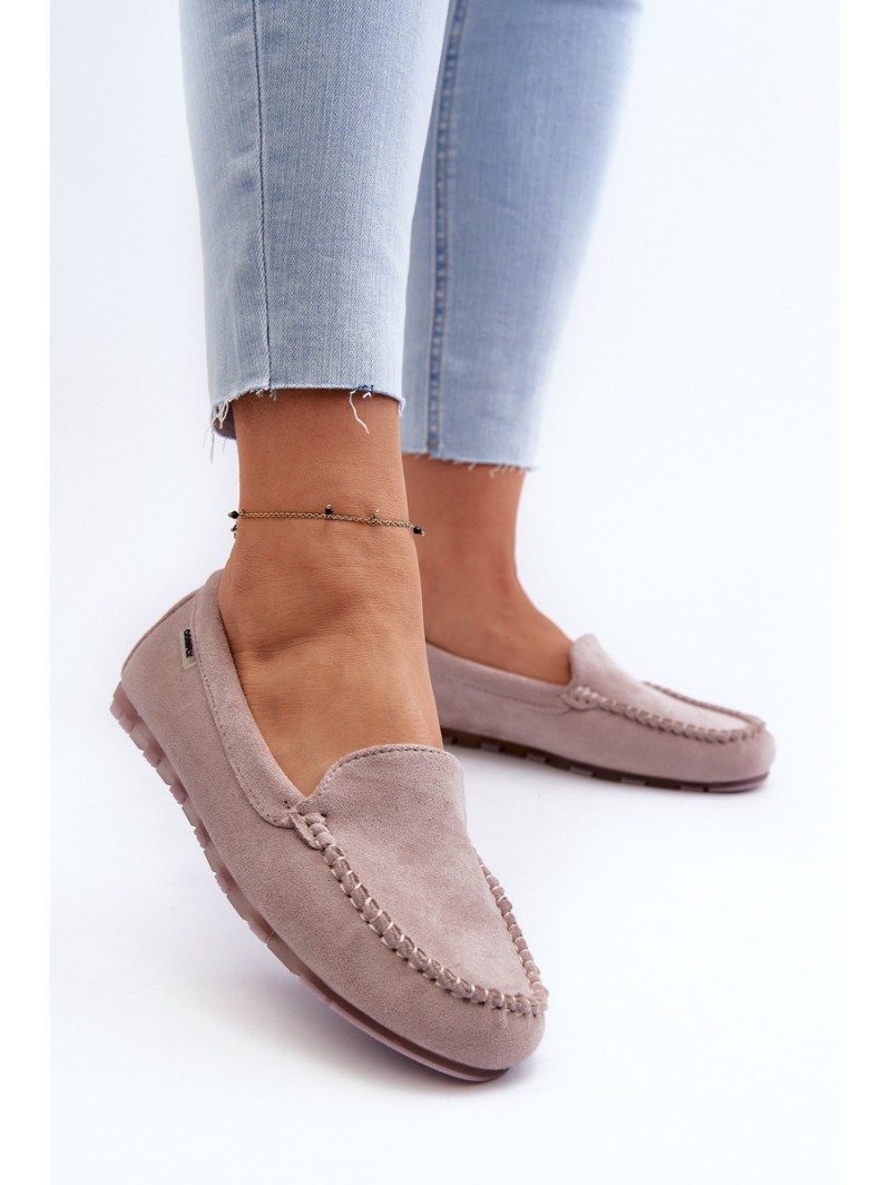 Women's Loafers in Purple Eco Suede Amrutia
