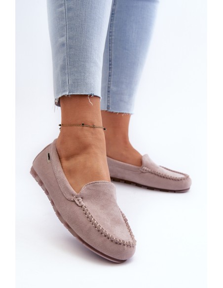 Women's Loafers in Purple Eco Suede Amrutia
