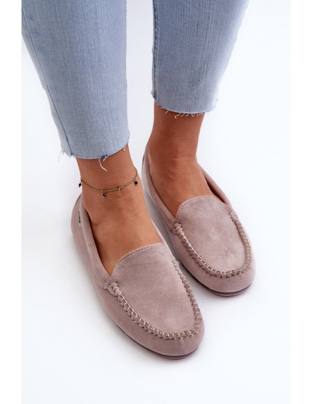 Women's Loafers in Purple Eco Suede Amrutia