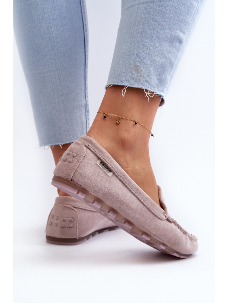 Women's Loafers in Purple Eco Suede Amrutia
