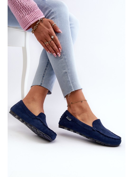 Women's Black Faux Suede Moccasins Amrutia 2
