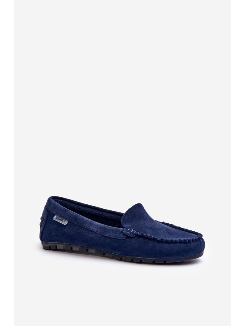 Women's Black Faux Suede Moccasins Amrutia
