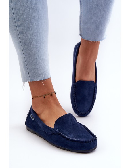 Women's Black Faux Suede Moccasins Amrutia