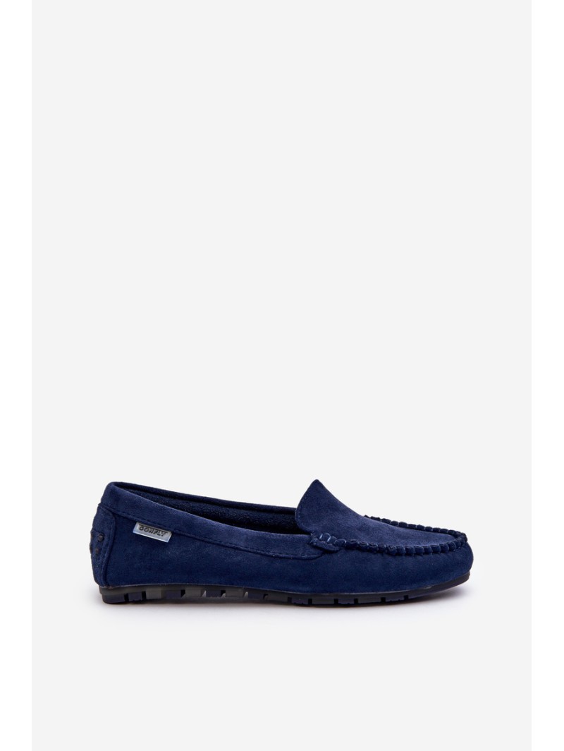 Women's Black Faux Suede Moccasins Amrutia