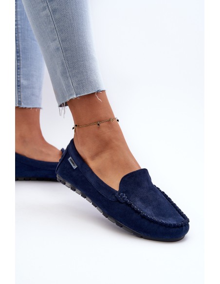 Women's Black Faux Suede Moccasins Amrutia