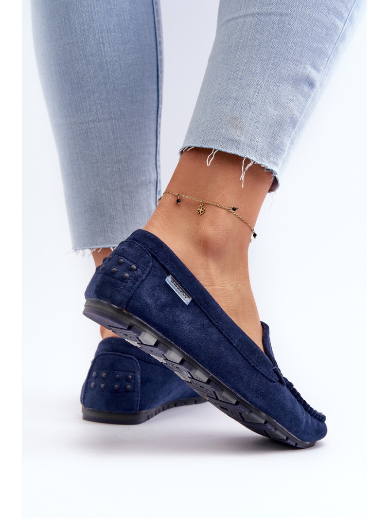 Women's Black Faux Suede Moccasins Amrutia