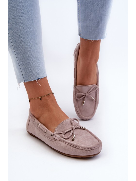 Women's Suede Moccasins Purple Si Passione
