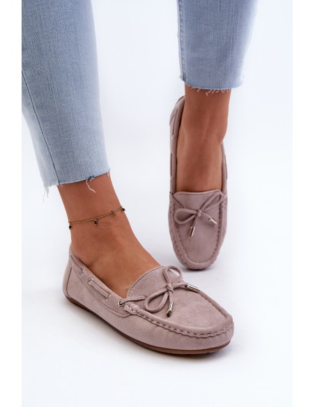 Women's Suede Moccasins Purple Si Passione