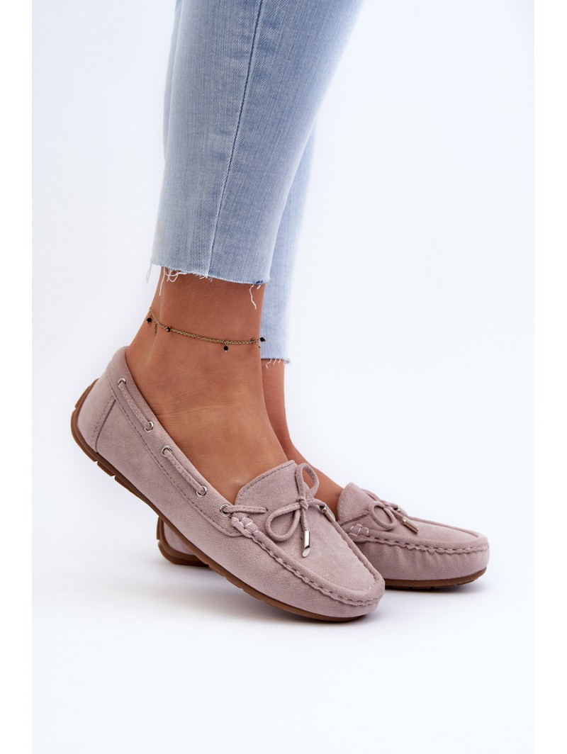 Women's Suede Moccasins Purple Si Passione