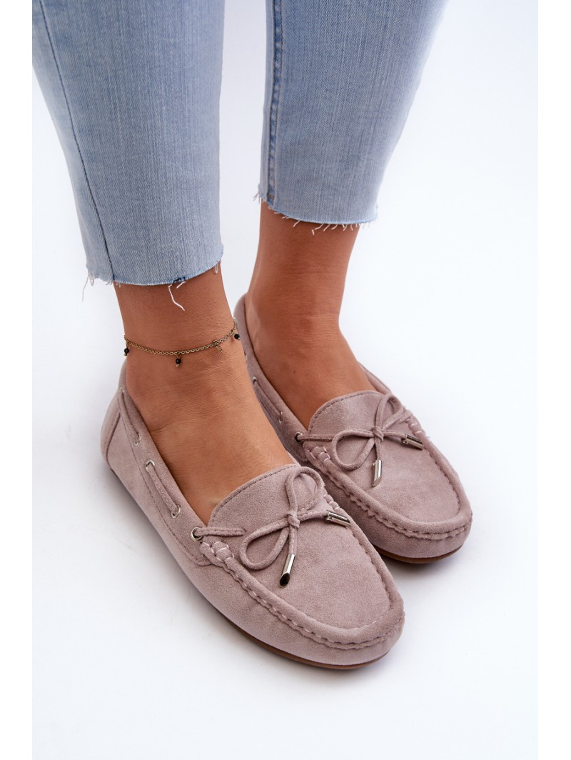 Women's Suede Moccasins Purple Si Passione