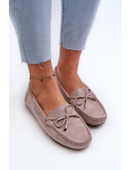 Women's Suede Moccasins Purple Si Passione