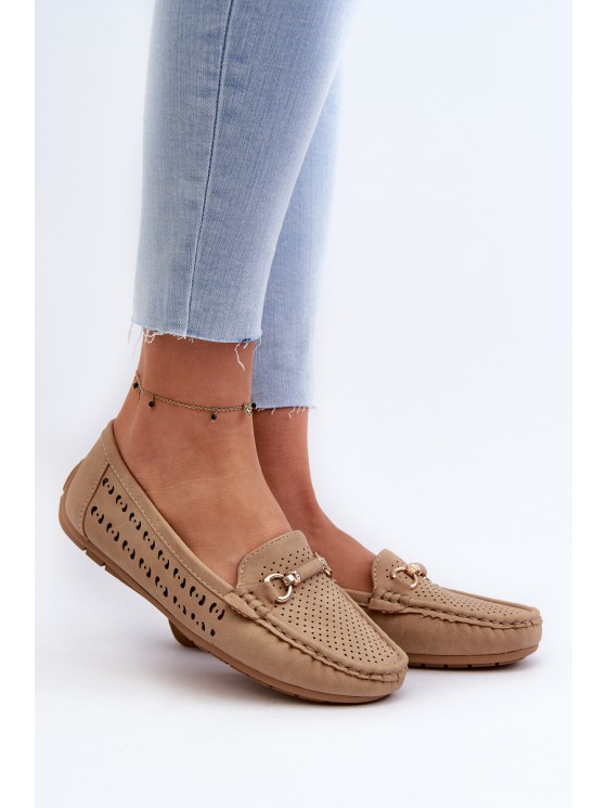 Women's Black Lattice Loafers Rasirna