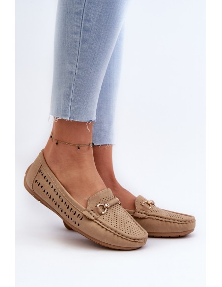 Women's Black Lattice Loafers Rasirna