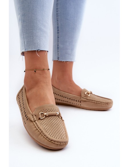 Women's Black Lattice Loafers Rasirna
