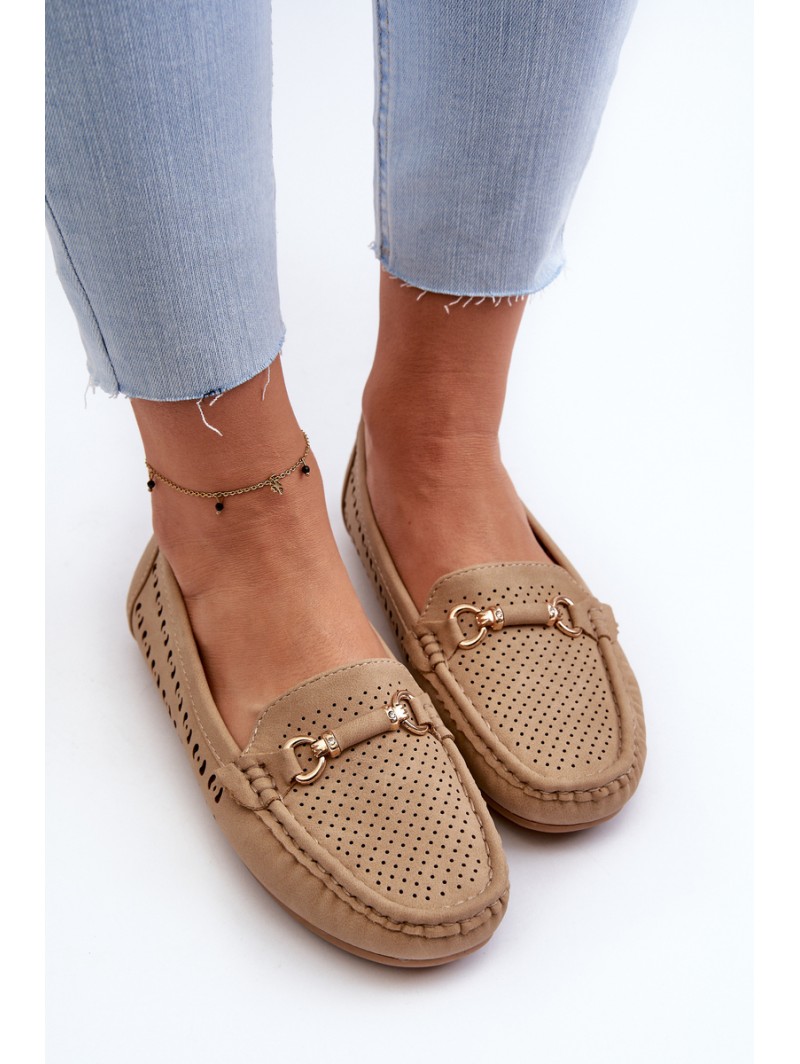 Women's Black Lattice Loafers Rasirna