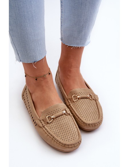 Women's Black Lattice Loafers Rasirna