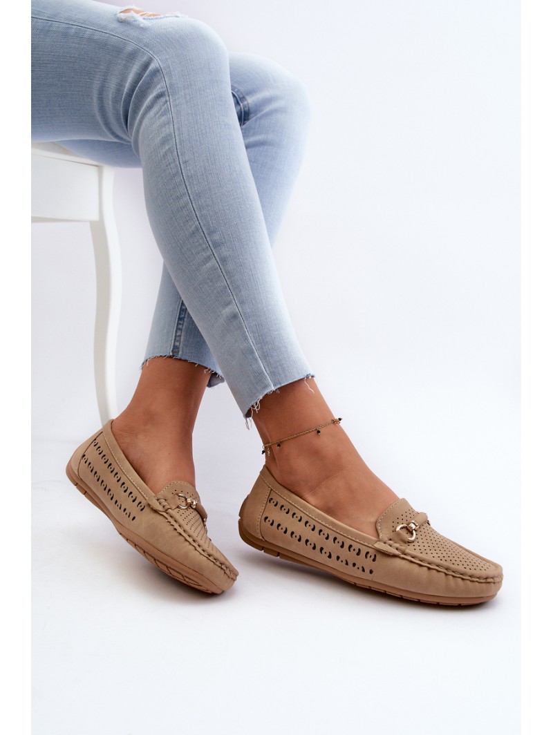 Women's Black Lattice Loafers Rasirna