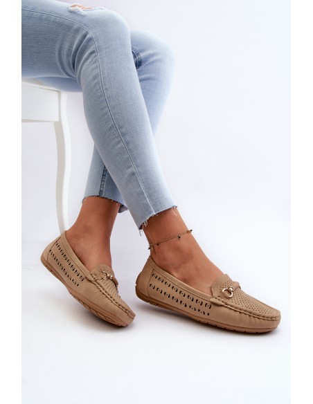 Women's Black Lattice Loafers Rasirna