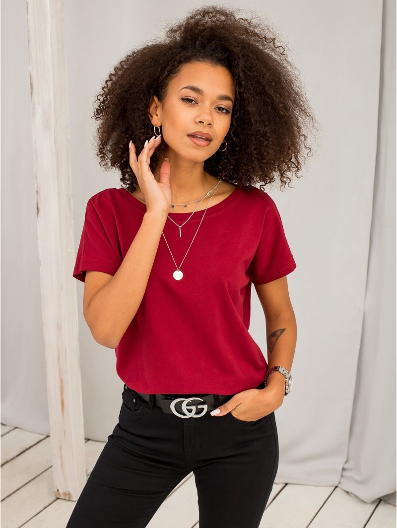 T-shirt-RV-TS-4662.86-bordowy