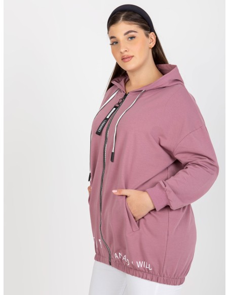 Bluza-RV-BL-8302.78-ciemny różowy