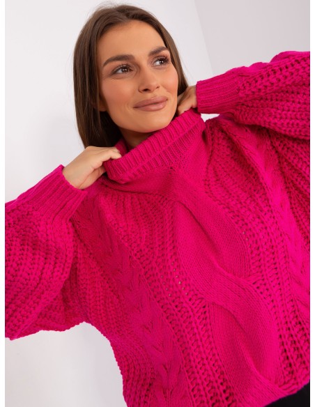 Sweter-AT-SW-2350.91P-fuksjowy