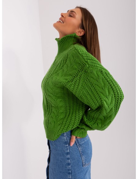 Sweter-AT-SW-2350.91P-zielony