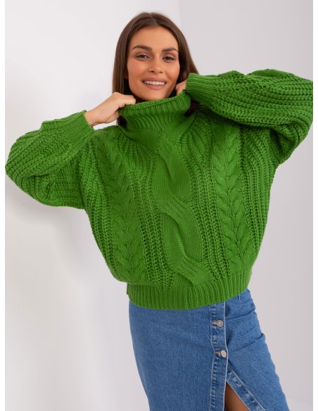 Sweter-AT-SW-2350.91P-zielony