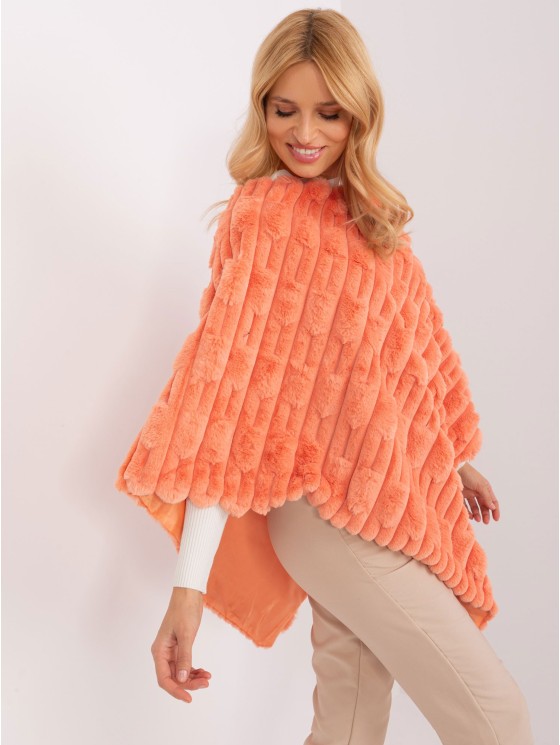 Poncho-AT-PN-2347.16-pomarańczowy 2