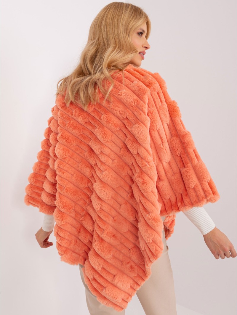 Poncho-AT-PN-2347.16-pomarańczowy