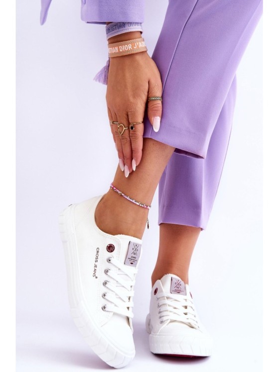 Classic Women's Sneakers Cross Jeans LL2R4052 White 2