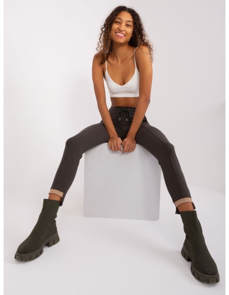Spodnie dresowe-RV-DR-8517.16-khaki