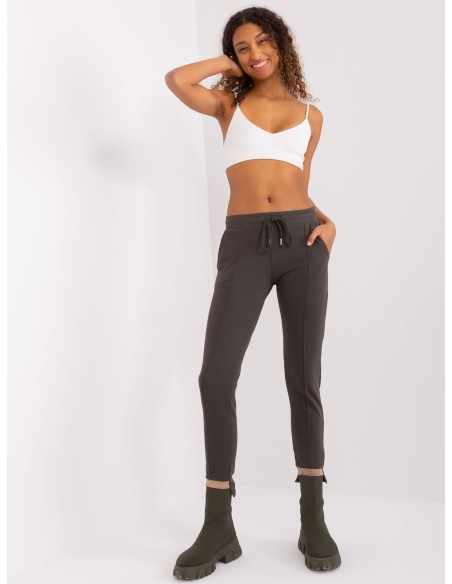 Spodnie dresowe-RV-DR-8517.16-khaki