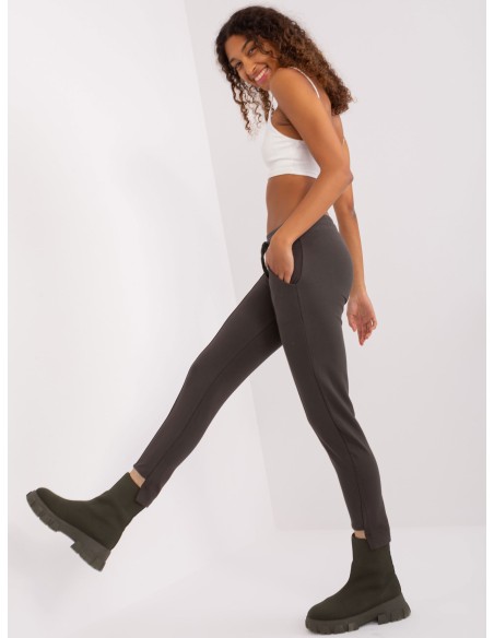 Spodnie dresowe-RV-DR-8517.16-khaki