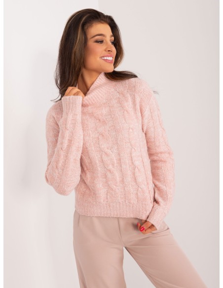 Sweter-TW-SW-3002.03-jasny różowy