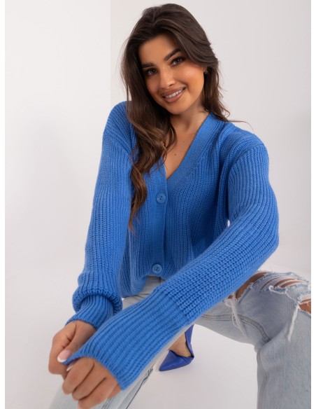 Stambaus mezgimo kardiganas