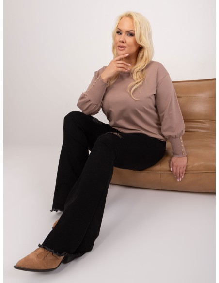 Bluzka-RV-BZ-9227.33X-ciemny bezowy