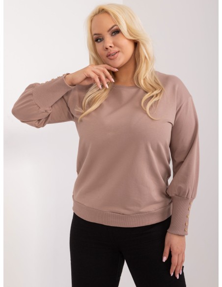 Bluzka-RV-BZ-9227.33X-ciemny bezowy