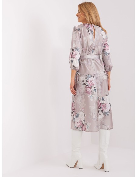 Sukienka-LK-SK-509374.22-ciemny bezowy