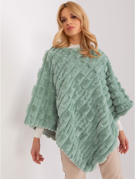 Poncho-AT-PN-2347.68-pistacjowy 2