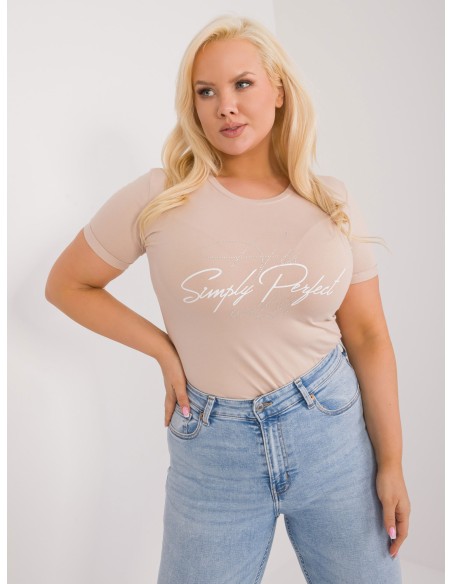 T-shirt-RV-TS-9481.60-beżowy
