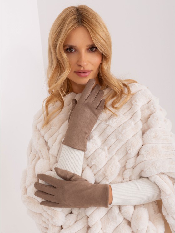 Rękawiczki-AT-RK-2370.99-ciemny bezowy 2
