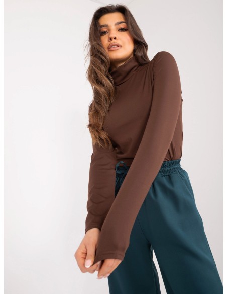 Bluzka-LK-BZ-509532.08X-ciemny brązowy