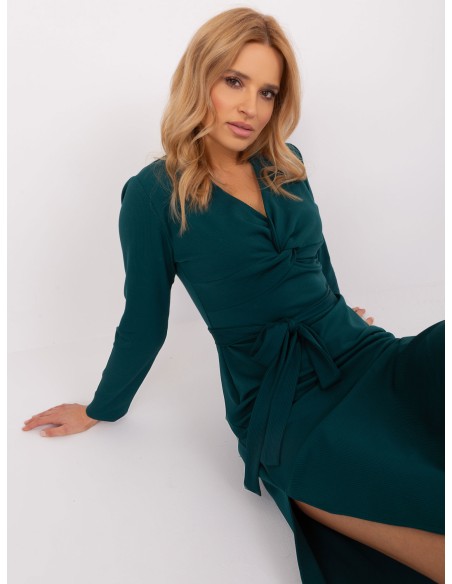Sukienka-LK-SK-509456.99-ciemny zielony
